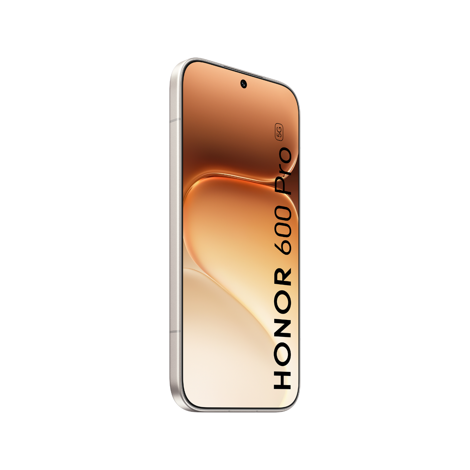 Smartfon HONOR 600 Pro 5G Przedni lewy bok Gold