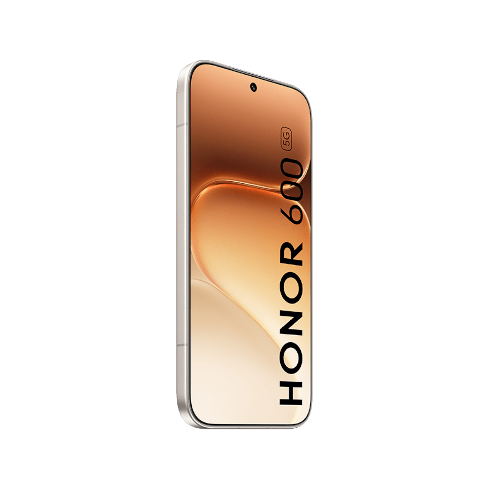 Smartfon HONOR 600 5G Front lewy bok White Gold
